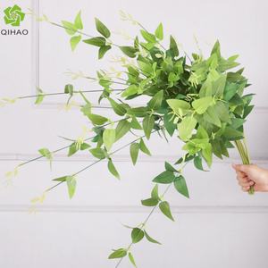 Guirlande de feuilles artificielles en soie QiHao, fausses feuilles de clématite, décoration, guirlande d'automne, feuillage, vigne pour accessoires d'arrangement floral - Product Image 1