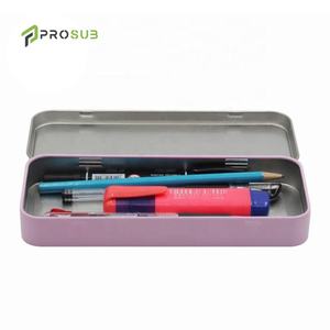 प्रोसब डिय कस्टम सबलिमिनेशन रिक्त टिन बॉक्स आयताकार आकार 190x80 मिमी 20 मिमी मोटाई मुद्रण धातु बक्से पेंसिल केस - Product Image 5