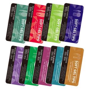 550 <span class=keywords><strong>Uñas</strong></span> <span class=keywords><strong>Postizas</strong></span> de ABS en Caja, Cobertura Completa, Ligeras, Sin Costuras, Acabado Mate, Formas de Ballet, Almendradas y Cuadradas, Sin Necesidad de Pegamento - Product Image 2