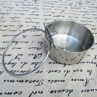 Mangeoires pour oiseaux, perruches en acier inoxydable avec bol d'alimentation, accessoire pour perruches, perroquet gris, perruches de cocktail