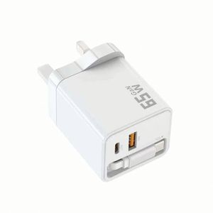 Type C Fast Charger 65W Gan USB Qc3.0 Wall Charger with Retractable Cable 35W PD Charger for Phone 15 16 Pro Max - Product Image 4