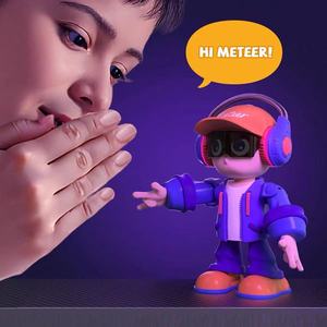 Robot interactif intelligent Meteer AI, jouet pour animaux de compagnie, chat vocal, contrôle par application Bluetooth, reconnaissance de rythme de <span class=keywords><strong>danse</strong></span>, cadeau STEM pour enfants - Product Image 3