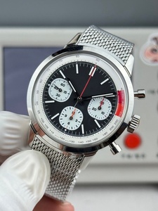 Reloj Mecánico con Esfera Negra y Función de Cronógrafo - Product Image 5