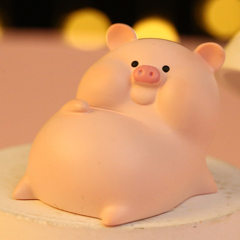 La posture allongée de Ge You, qui ressemble à un cochon (5,5*4,5*6 cm)