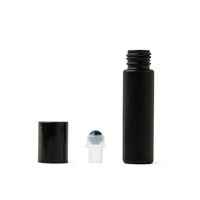 Bouteilles de rouleau de massage en verre épais dépoli de haute qualité de 10ml(1/3oz) vides colorés flacons de tube contenants cosmétiques liquides