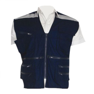 Giacca da uomo Multi-tasca Casual da pesca da lavoro all'aperto con grandi tasche gilet di tela impermeabile con stampa in rilievo - Product Image 4