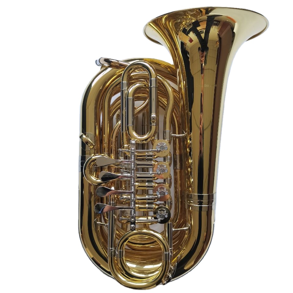 Strumenti musicali in ottone tuba da viaggio chiave Bb