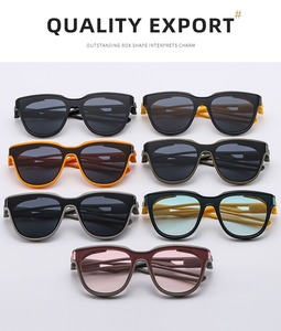 Verano nueva llegada mujeres avanzadas estilo europeo marco completo deporte montar anomalía marco cuadrado gafas de sol para exteriores - Product Image 3