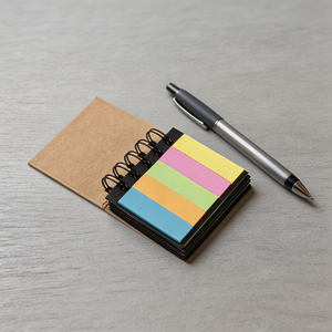 Bloc de Notas Espiral con Cubierta Kraft, Páginas de Colores, Sin Adhesivo - Product Image 3