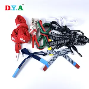 Wholesale Garment Accessories Polyester Round/Flat Custom Silicone Dipped Drawcord Pants Hoodie Drawstring With Logo Tips