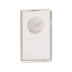 Prix du trophée du Globe en cristal, en verre, personnalisé, bon marché, 2022