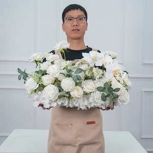 Artificial silk aisle <b>Flowers</b> Wholesale Wedding Floor Aisle <b>Flower</b> Row Decoration birthday <b>Flowers</b> arrangement - Product Image 3