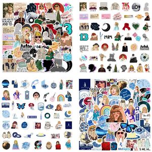 50 pegatinas de música Tayloris para mujer adulta, pegatinas de álbumes de cantantes pop, pegatinas de vinilo impermeables para botella de agua, teléfono, casco - Product Image 3