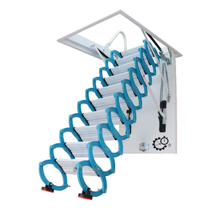 <span class=keywords><strong>Escalera</strong></span> retráctil para ático de 12 peldaños, <span class=keywords><strong>plegable</strong></span> y montada en <span class=keywords><strong>la</strong></span> <span class=keywords><strong>pared</strong></span>, para ahorrar espacio. - Product Image 5