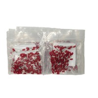 Accessoires en stock 216-223 : Manchon isolé électro-litonné rouge 1mm² AWG 18, neuf et original allemand, référence 216 223
