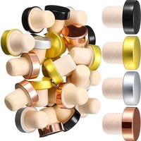 Bouchon de liège en bois réutilisable, en forme de T, pour bouteilles de vin, diffuseur de fût