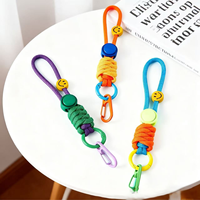 Cordon coloré pour téléphone portable, porte-clés, accroche-sac à dos, porte-gobelet, porte-bouteille d'eau, cordon tressé coloré, cordon de sécurité anti-perte