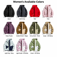 Ensemble de veste bomber unisexe personnalisé 3 en 1, imperméable, à capuche, pour la randonnée et le camping en hiver, 2 pièces, doublure en polaire, manteau d'extérieur