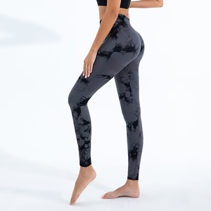 Leggings Deportivos Personalizados con Tie Dye, Cintura Alta, Sin Costuras, para Mujer, Efecto Levanta Glúteos, para Yoga, Gimnasio y Entrenamiento - Product Image 1