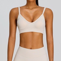 Ensemble de sport pour femme : Soutien-gorge de sport dos croisé et short cycliste taille haute avec effet ventre plat, idéal pour le yoga, la course et la gym
