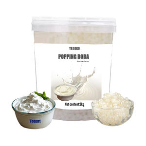 Perles de boba au yaourt parfaites pour les boissons et les garnitures de bubble tea, sac de sucre en vrac, fournitures en gros, prix d'usine réduit - Product Image 4