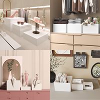 Présentoir surélevé en acrylique blanc sur mesure de qualité supérieure pour buffet, présentation de nourriture, bijoux, montres et vitrine de vente au détail