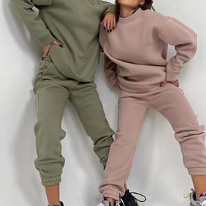 Logo personnalisé OEM, vêtements d'entraînement pour femmes, survêtement, ensembles de pantalons 2 pièces, survêtements, sweat-shirt et jogging pour femmes - Product Image 5