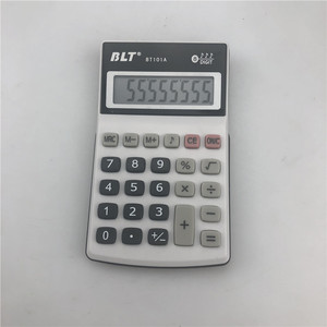 Blt 8 Digit Calculator Bt101a Plastic Portable Pocket Size White - Product Image 2