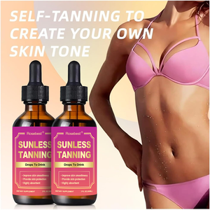 Gotas Autobronceadoras Naturales y Orgánicas con Betacaroteno, Luteína y Astaxantina para Beber con Vitamina A/E para un Brillo Radiante en la Piel - Product Image 3