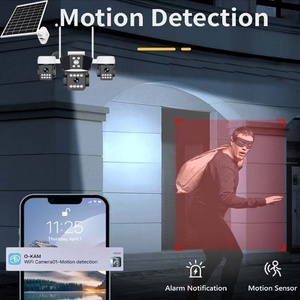 4G Solar 12MP HD <span class=keywords><strong>3</strong></span>-Linsen Bewegungserkennung Automatische Verfolgung PTZ Vollfarbige Nachtsicht Zwei-Wege-Audio Netzwerk-Sicherheitskamera - Product Image 5