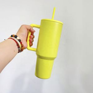 Gobelet isotherme en acier inoxydable coloré de 40 oz avec couvercle brillant, modèle H3.0, pour sublimation, en stock aux États-Unis - Product Image 5