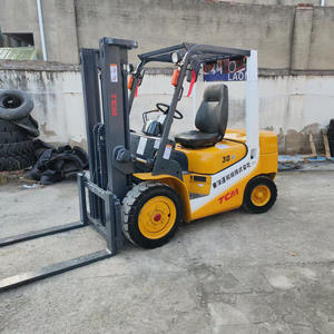 รถยกดีเซล TCM 3T 3M ประสิทธิภาพสูงเครื่องจักรก่อสร้างมือสองสำหรับอุตสาหกรรมค้าปลีกผลิตในประเทศญี่ปุ่น - Product Image 4