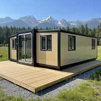 Villa pliable préfabriquée à prix abordable, maison mobile modulaire extensible de 20 pieds ou 40 pieds, bureau, hôtel, maison conteneur préfabriquée