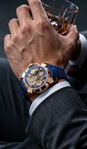 Montre à quartz squelette sportive populaire pour hommes, vente en gros du fabricant, nouvelle collection - Product Image 5