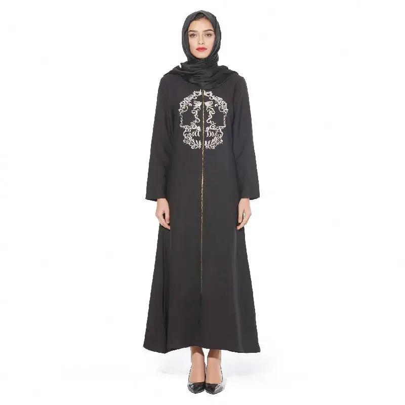 Robe De Modus Musulmane Elegante Arabische Lange Party Jurken Pocket Moslim Jurk Islamitische Dragen Bescheiden Kleding