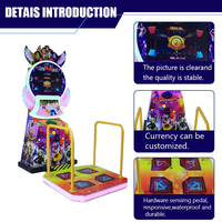 Simulateur de danse en métal Huixing DCM-003 de haute qualité, machine de jeu d'arcade de danse et de batterie avec 1 an de garantie