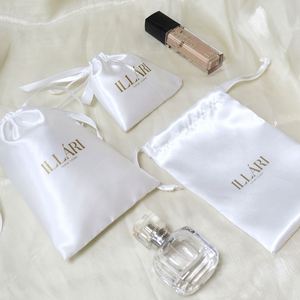 Custom Logo Silk Satin Hair Extension <b>Bags</b> with Industrial Use for Gifts - Product Image 3