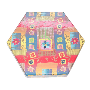 Boîte-cadeau de Noël personnalisée avec base hexagonale pour couvercle de gâteau Revêtement UV mat brillant Plusieurs couleurs personnalisées pour papier couché - Product Image 3