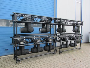 Armazón de iluminación <span class=keywords><strong>móvil</strong></span> para <span class=keywords><strong>DJ</strong></span>, armazón de aluminio de alta calidad, 10 pies, cabeza vertical, totem - Product Image 4