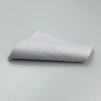 Chiffon de polissage de bijoux en daim de bonne qualité personnalisé argent or 8*8cm