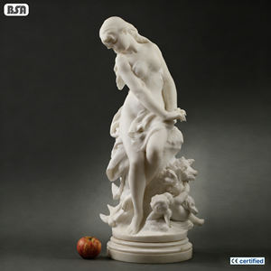 Vénus en marbre personnalisée, statues de Cupidon, sculptures de jardin de Vénus en pierre pour la décoration de villa - Product Image 1