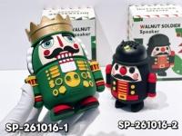 Speaker Bluetooth Natal Nutcracker King & Guard, Speaker Nirkabel Portabel Kartun Lucu 3W Mini BT untuk Hadiah Liburan