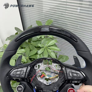 Volant sport en cuir avec LED pour Volkswagen Golf 6 7 7 5 GTI R Polo Passat Tiguan Jetta Touran <span class=keywords><strong>Sharan</strong></span> Transporter - Product Image 3