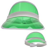 Casquette de soleil en PVC pour sports de plage, cyclisme, voyages, avec impression de logo personnalisé
