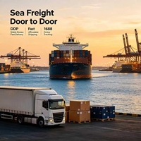 Transitaire maritime le moins cher, service d'expédition maritime, agent maritime, fret maritime DDP porte-à-porte pour les marchandises en vrac vers les marchés américain et européen
