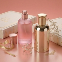 Flacons de parfum de qualité en verre dépoli mat cylindrique vide de 100 ml, design élégant du fabricant Anding