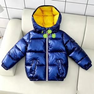 Veste d'hiver brillante pour garçons et filles - Légère, à <span class=keywords><strong>capuche</strong></span>, imperméable, coupe-vent, épaisse, de haute qualité, manteau d'hiver pour enfants - Product Image 6