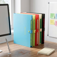 Organizador de Archivos Tipo Acordeón PP A4, Bolsa de Almacenamiento de Documentos, Divisor de Color Sólido, Porta Archivos Específico para Oficina