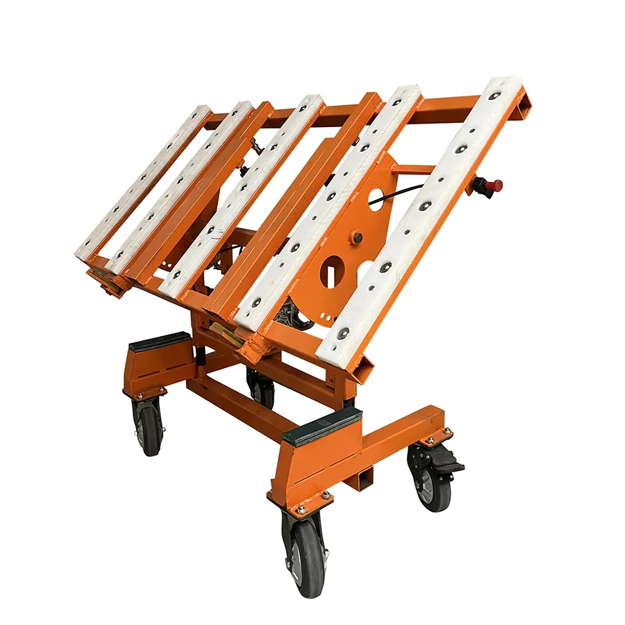 Manual Slab Transport Cart Glass Moving Trolley for Stone Marble Granite Quartz Countertop