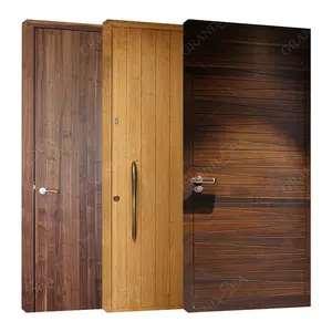 Kamar mewah Interior pabrik Foshan kamar kayu jati desain foto harga yang kompetitif Interior pintu kayu kamar